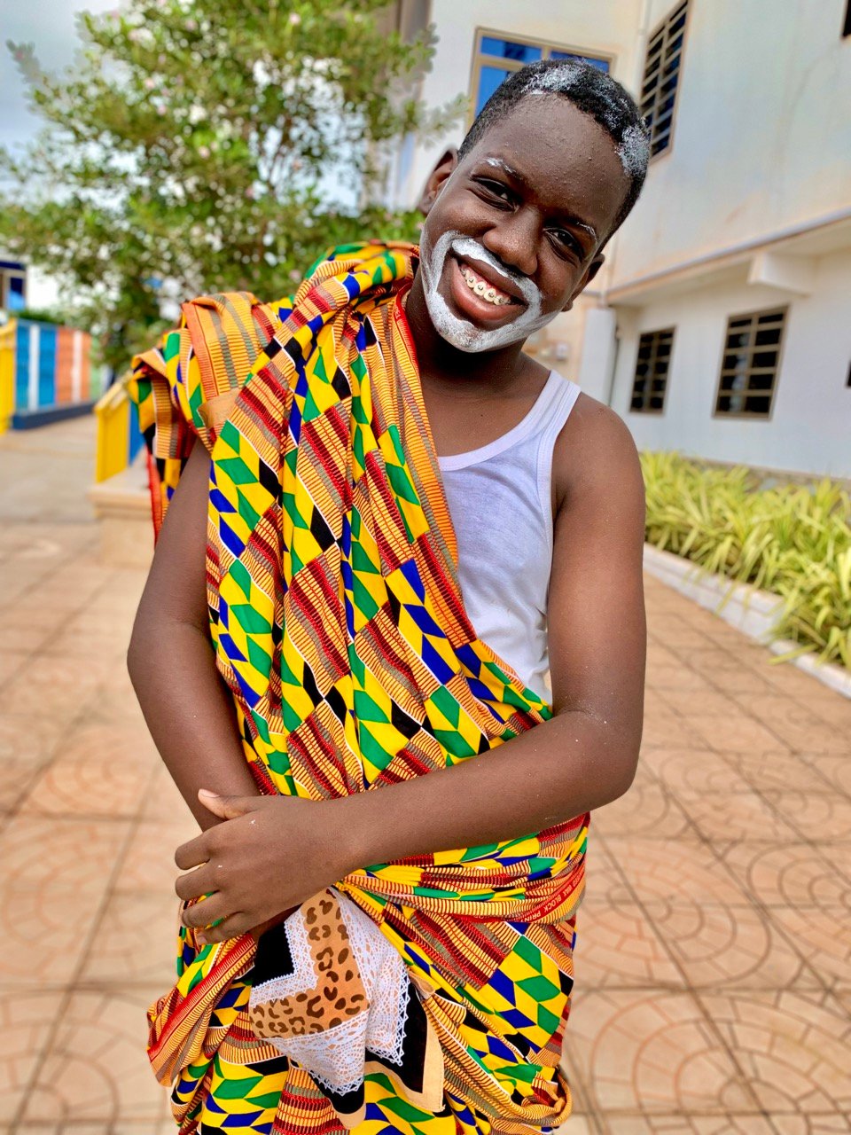 Students in traditional attire